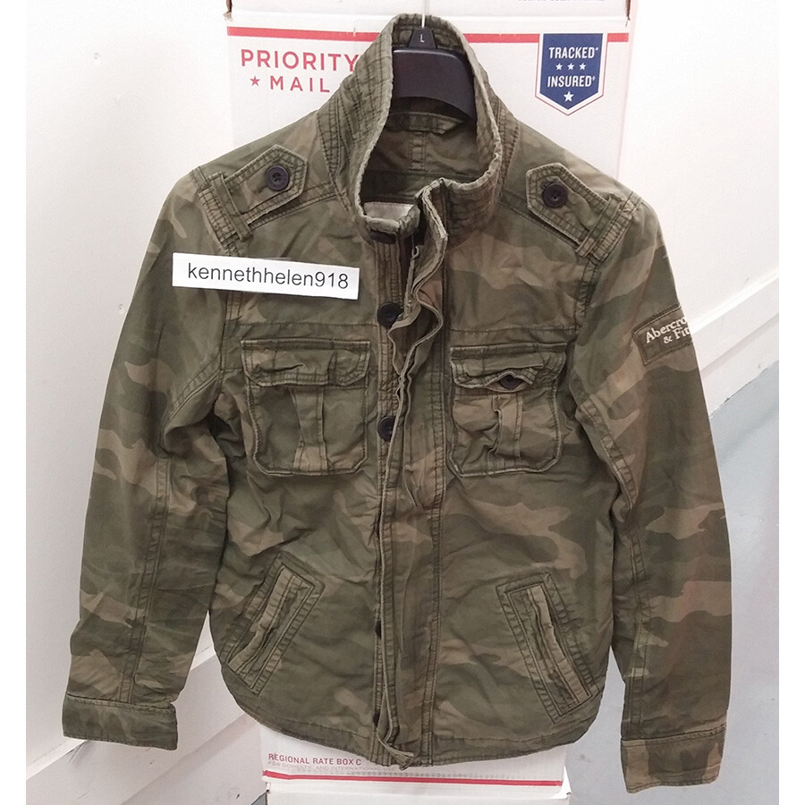 abercrombie and fitch camo jacket